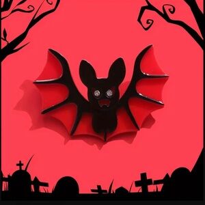 ***NWOT*** Acrylic Cartoon Bat Pin, Brooch